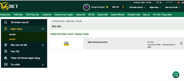 Những quy định cần tuân thủ khi thực hiện rút tiền v9bet